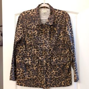 POL Animal Print Cargo Jacket